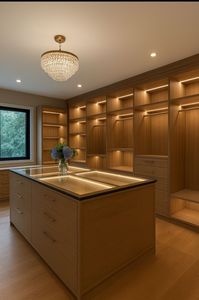 <span class=keywords><strong>Cabina</strong></span> <span class=keywords><strong>Armadio</strong></span> Moderna Multifunzionale Autoportante con Aste Appendiabiti, Scaffali, <span class=keywords><strong>Ante</strong></span> in Vetro, Illuminazione a LED e Struttura in Legno Personalizzabile - Product Image 2