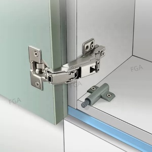 Bisagras Hidráulicas Ajustables de 180 Grados para Puertas de Armario, Bisagras Ocultas de Cierre Suave para Armarios, Talleres y Baños - Product Image 6
