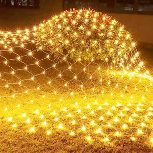 3*2m זרי חג מולד LED led אורות דקור Stringsuper בהיר נטו רשת מחרוזת אור פיות חג המולד המפלגה גן חתונה