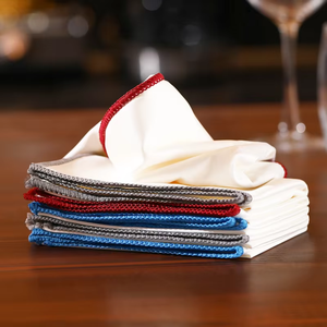 Paños de microfibra para pulir copas de vino, paños de limpieza sin pelusa para secar copas de vino y limpiar ventanas - Product Image 1