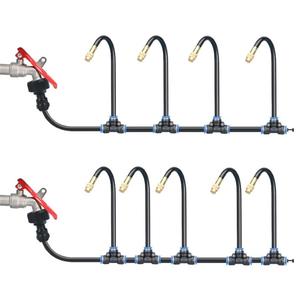 Adaptateur de raccord rapide pour <span class=keywords><strong>robinet</strong></span> de jardin avec filet filtrant, filetage femelle 3/4 po vers raccord rapide de <span class=keywords><strong>robinet</strong></span> 8 mm pour pulvérisation et irrigation - Product Image 6