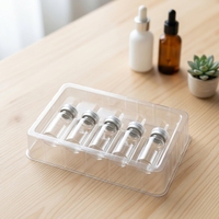 Plateau en plastique personnalisé de haute qualité T-049 pour 2, 3 ou 5 flacons, emballage blister avec boîte