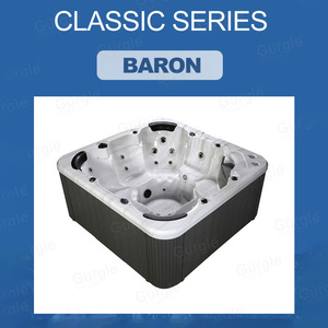 Gurgle Home Party Extérieur <span class=keywords><strong>Balboa</strong></span> Massage tourbillon 7 personnes Jacuzzier Piscine extérieure Spa Baignoire Bain à remous avec fonction de massage - Product Image 5