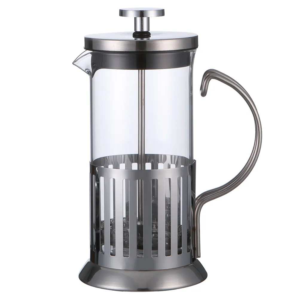 3 seviyeli filtre sistemi elektroliz fransız basın ile lüks tasarım fransız kahve presi kahve makinesi