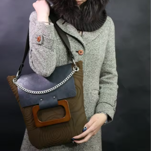 Accurata selezione artigianale borsa personalizzabile con Logo fatto a mano in stile Vintage marrone con cinturini singoli da donna di fascia alta - Product Image 1