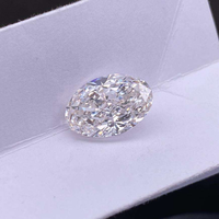 Diamante Ovalado Cultivado en Laboratorio con Certificación IGI de 3CT, D VS1, Corte Excelente, Perforado con Láser, Diamante Suelto de Alta Calidad para Compromiso de Lujo