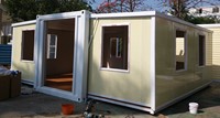 Maison conteneur extensible, maison mobile, maison capsule spatiale, maison modulaire préfabriquée, très rentable