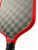 Raquette de pickleball en fibre de verre 16 mm 419x190 mm 225 g Logo personnalisé Vente en gros Raquette d'entraînement professionnelle pour adultes Qingwan Rouge
