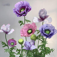 Fleurs géantes mobiles personnalisées de haute qualité, grandes fleurs en papier debout pour la décoration d'événements de mariage, lumières de mariage haut de gamme