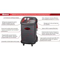 Machine de récupération, recyclage et recharge de réfrigérant R-134a Robinair 34888HD pour voitures, camions, SUV et fourgonnettes