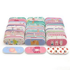 Mini limas de uñas de cartón con logotipo personalizado, grano 180, 5cm, <span class=keywords><strong>EVA</strong></span>, herramientas de cuidado de manicura de doble cara, limas de uñas para bebés, impresión para pulidores de uñas - Product Image 1