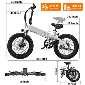 Vélo Électrique <span class=keywords><strong>Pliable</strong></span> avec Suspension Avant en Alliage d'Aluminium 48V 7.8Ah, GPS Intégré, Idéal pour la Ville Compacte - Expédition depuis l'Entrepôt Américain - Product Image 5