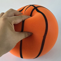 Ballon de basketball taille 5 en PU, silencieux, léger, durable, écologique, en mousse solide, pour entraînement en intérieur et usage domestique, avec logo personnalisé