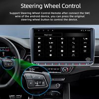 Autoradio Android 9 pouces avec CarPlay sans fil, Android Auto, WIFI, GPS, navigation, lecteur de musique BT, écran tactile pour VW Golf