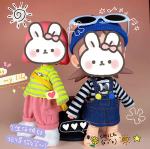 Полосатый топ с длинным рукавом Zsiga <span class=keywords><strong>Doll</strong></span> Coat Action Gazi Sister (не для подростков) - Product Image 3