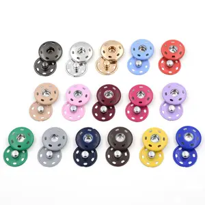 diy all matched assort colors coat shirt concealed metal snap fastened press button stud sewing garment accessories