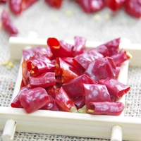 Chiles Rojos Cortados y Secos en Trozos de 0.5-1.5cm, Sabor Picante Intenso para Cocinar como Especia