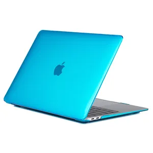 Étuis en cristal pour ordinateur portable de bureau bleu pour hommes personnalisés pour Macbook Air Pro 13.3 M1 M2 pouces couverture de peau pour ordinateur portable Simple