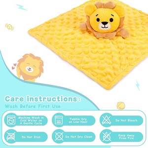 Coperta Giocattolo per Neonati Certificata CPC CE, Simpatico Peluche a Forma di Testa di Leone con Tessuto Morbido - Product Image 6