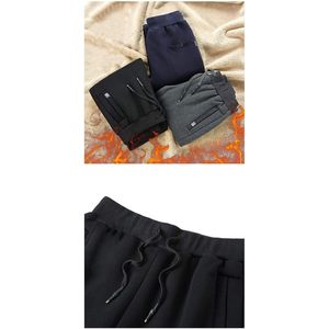 Men's Fleece <b>Sherpa</b> <b>Lined</b> Sweat Pants Winter Elastic Waist <b>Joggers</b> Active Running Pants Moisture Wicking - Product Image 5