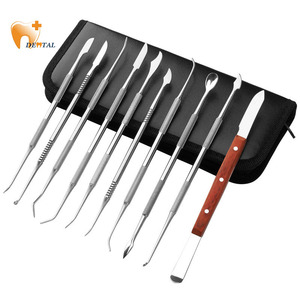 Odontotecnico 10 manuale in acciaio cera cucchiaio da intagliare coltelli per strumenti e strumenti odontoiatrici tecnico dentale intaglio a cera coltello - Product Image 4