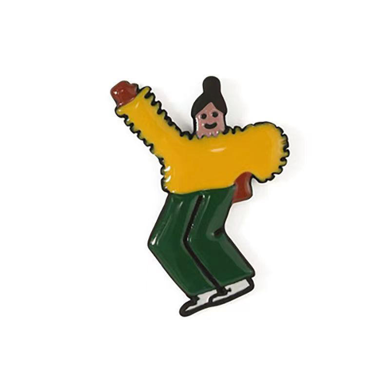 Petite boucle d'oreille jaune (à l'unité)