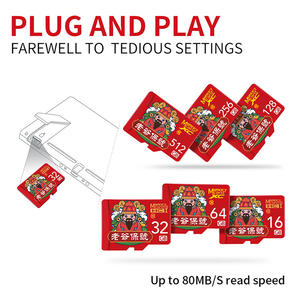 Carte Micro TF U3 haute vitesse 128 Go/256 Go/<span class=keywords><strong>512</strong></span> Go motif traditionnel chinois Dieu richesse bénisse Style Mini carte mémoire <span class=keywords><strong>SDXC</strong></span> en Stock - Product Image 3