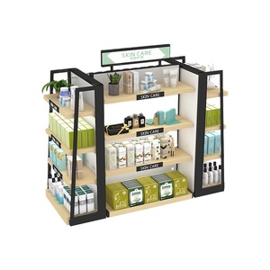 La <span class=keywords><strong>tienda</strong></span> de cosméticos está diseñada <span class=keywords><strong>como</strong></span> <span class=keywords><strong>tienda</strong></span> pequeña de cosméticos, estante de exhibición de productos de belleza y cuidado de la piel - Product Image 1