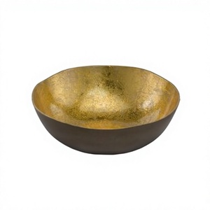 Nouveau Plateau Rond Doré Martelé en Métal pour Bijoux, Rangement de Bagues et Objets Décoratifs, Organisateur de Luxe pour la Maison - Product Image 1