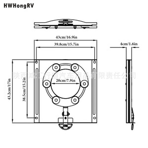 Panel de control giratorio sin perforaciones original de 43 cm para Volkswagen T5 T6 Van, lado del conductor y del pasajero - Product Image 1