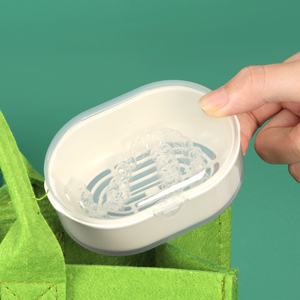 SUNSHING Custom Orthodontic Retainer Box with Strainer Portable Dental Denture Case False Teeth Cleaning & Soaking Container - Product Image 4
