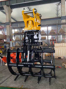 <span class=keywords><strong>Mini</strong></span>-Bagger Hydraulischer Dreharm Heu-Schrott-Metall-Greiferschaufel - Product Image 4