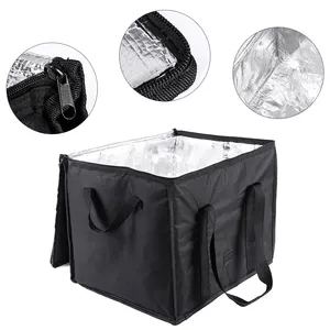 शांगहोंग 58L पुन: प्रयोज्य थर्मल इंसुलेटेड कूलर बैग किराना कूल कैरी भोजन के लिए बड़ा शॉपिंग बॉक्स कूलर बैग