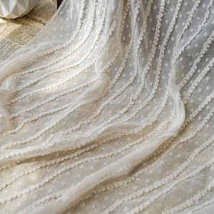Tela de Chifón Bordada Estilo Hada, Tela Ligera con Puntos Suizos y Bordado de Crochet para Vestidos de Verano, Manualidades, Decoración de Fiestas - Product Image 6