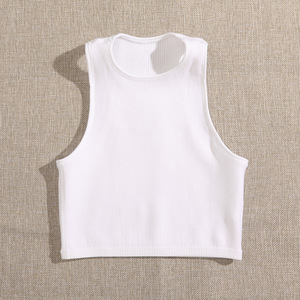 <span class=keywords><strong>Camisetas</strong></span> deportivas <span class=keywords><strong>de</strong></span> nailon y LICRA para mujer, ropa deportiva barata <span class=keywords><strong>de</strong></span> alta calidad, <span class=keywords><strong>de</strong></span> secado rápido, para correr, sin mangas - Product Image 6