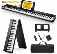 88 Keys Folding Digital Piano Portable Lightweight Electronic Keyboard Standard Keyboard Instrument for Beginner Wholesale
