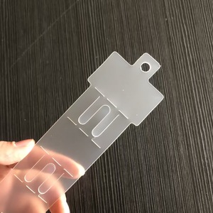 Semi-rigid <b>Plastic</b> PP Hanging <b>Strips</b> with 8 Hooks on Both Sides - Product Image 3
