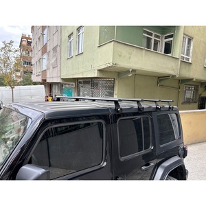 Barras Transversales para Techo de Jeep Wrangler JL, Portaequipajes de Aluminio para Canaletas de Lluvia, Color Negro - Product Image 5