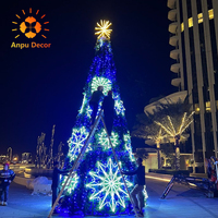 Umwelt freundliche solar betriebene PVC-Weihnachtsbaum-Weihnachts dekoration im Freien mit automatischer Timer-Funktion