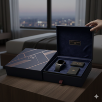 Boîte d'emballage de luxe pour montre connectée avec fermeture magnétique noire mate pour l'emballage de montres connectées étanches et de fitness