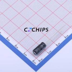 Condensador Electrolítico de Aluminio CG470MD511B9 de Montaje Pasante, Componente de Montaje Pasante THT, D5xL11mm 47uF 20% 16V 57mA-120kHz - Product Image 1