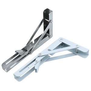 Wholesale <b>Heavy</b>-<b>Duty</b> Single Triangle Stainless Steel 201 <b>Bracket</b> Folding Shelf Support Storage Shelf <b>Bracket</b> Furniture Hardware - Product Image 1