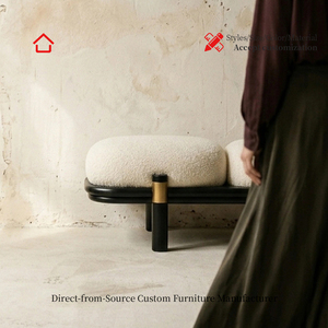 Poltrona Oversize a Bracciolo Singolo, Design Moderno, Rivestimento in Lino, Imbottitura Spessa, Piedini Silenziosi Antiscivolo, Dimensioni Personalizzabili - Product Image 4