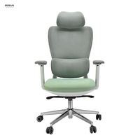 Ascenseur de chaise de bureau exécutif Support lombaire à dossier haut Chaise ergonomique en maille confortable de la Chine Jambe chromée moderne réglable