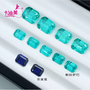 Cadermay Paraiba Color Yag Loose Gemstone Irregular Shape For Jewelry Making - Product Image 2