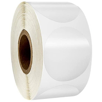 Rouleau adhésif en vinyle imperméable avec impression personnalisée, autocollant pour scellage de boîte holographique à pois ronds, 25 pouces, étiquette pour emballage