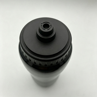 Bouteille d'eau de sport 1000 ml à large ouverture, sans BPA, en PP, anti-fuite, avec couvercle noir, pour la gym, vente en gros, directement de l'usine