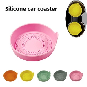 Nouveau produit 2025 Vente en gros Isolation Antidérapant Imperméable Tapis de tasse en silicone Porte-gobelet de voiture Tapis de tasse à eau - Product Image 4
