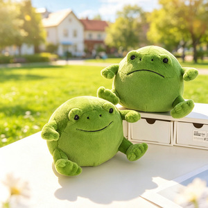 Peluche <span class=keywords><strong>Grenouille</strong></span> de Pluie Cartoon, Animal en Peluche Mignon et Original, Coton PP Doux, Anti-Stress, Cadeau Créatif pour Enfants, Vente en Gros - Product Image 2
