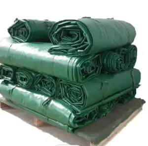 40 OZ PVC High Strength Heavy Duty Tarpaulin Anti-UV High Tensile Strength Vinyl Coated Polyester For Yard Fence